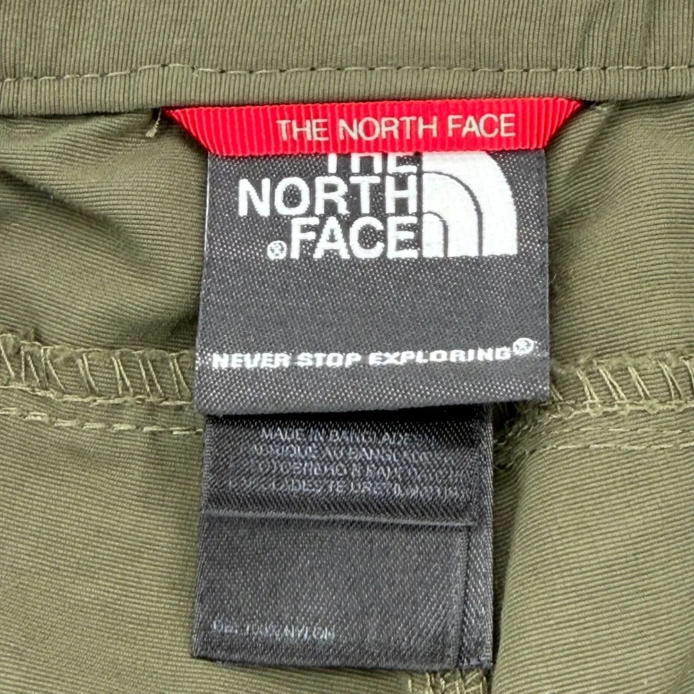 The North Face Mens Olive Green Belted Cargo Hiking Shorts Size XL 36